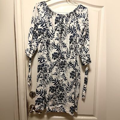 NWT sz medium women s linen floral dress
