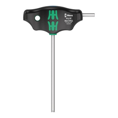 Wera 454 T-Handle Hex-Plus Wrench - 4.0 x100mm HF Metric 05023338001