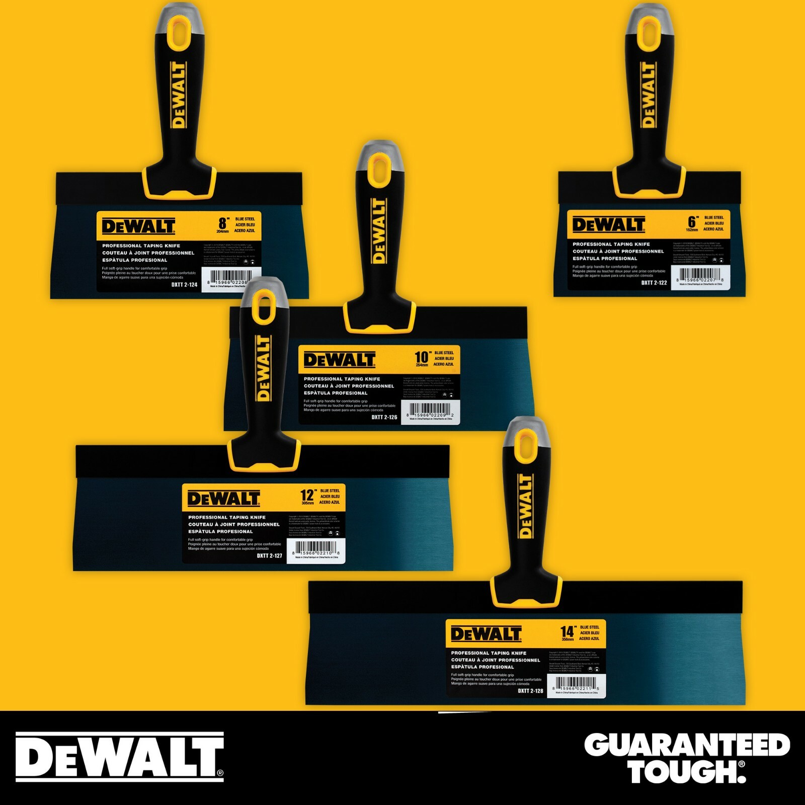 DEWALT Drywall Taping Knife Set Premium Blue Steel