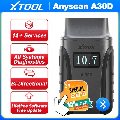 2024 XTOOL A30D Car BiDirectional Scanner Automotive Diagnostic Tool FREE UPDATE