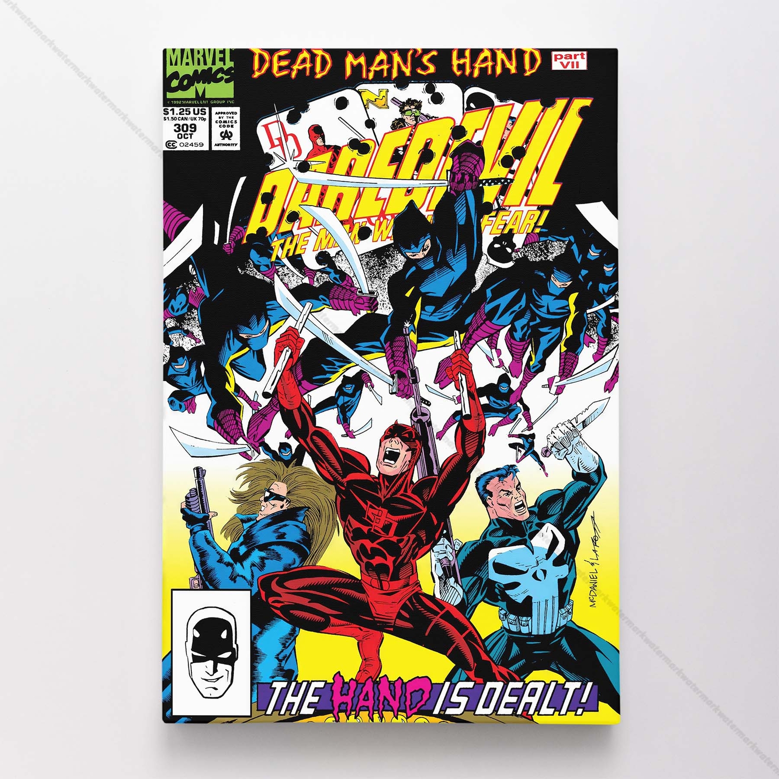 Daredevil Poster Canvas Vol 1 #309 Comic Book Art Print