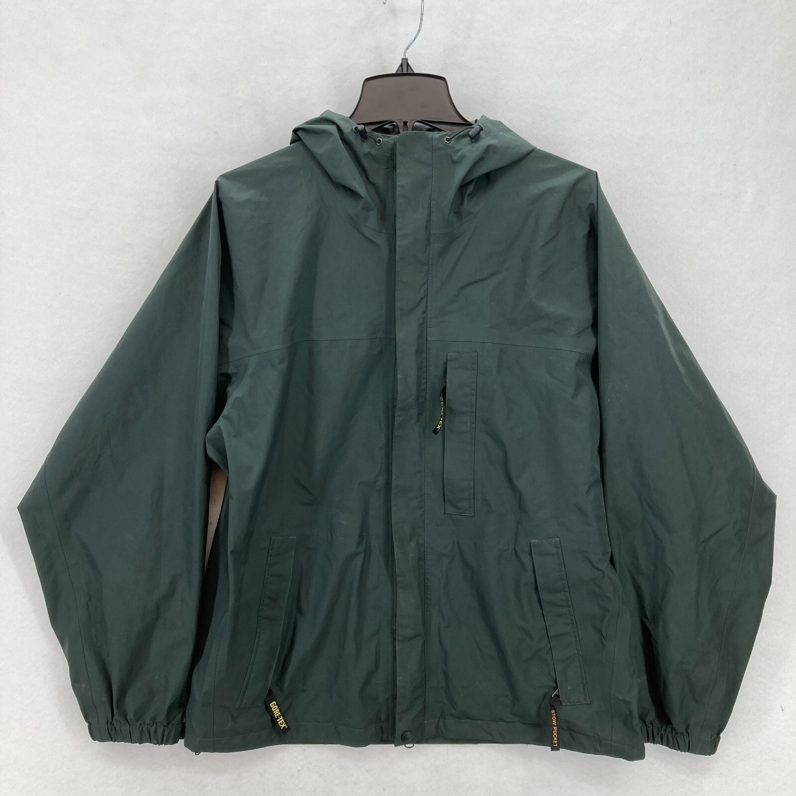Bass Pro Shops Gore Tex Jacket Mens Medium Green Water