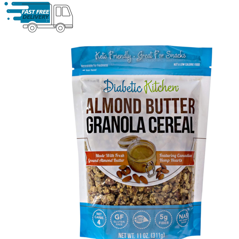 Diabetic Kitchen Almond Butter Keto Granola Cereal - 4g ...