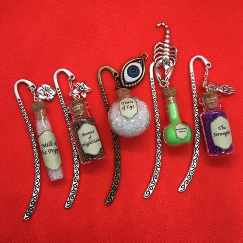 A Game Of Thrones Magic Poison Bottle Vial Cork Bookmark W Charm Brand New Ebay