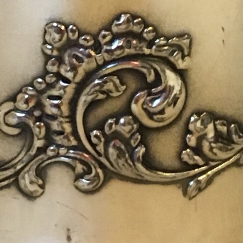 ANTIQUE SILVER PLATE SYRUP PITCHER  ~ BRISTOL PLATE ~ HEAVY FLOURISH PATTERN