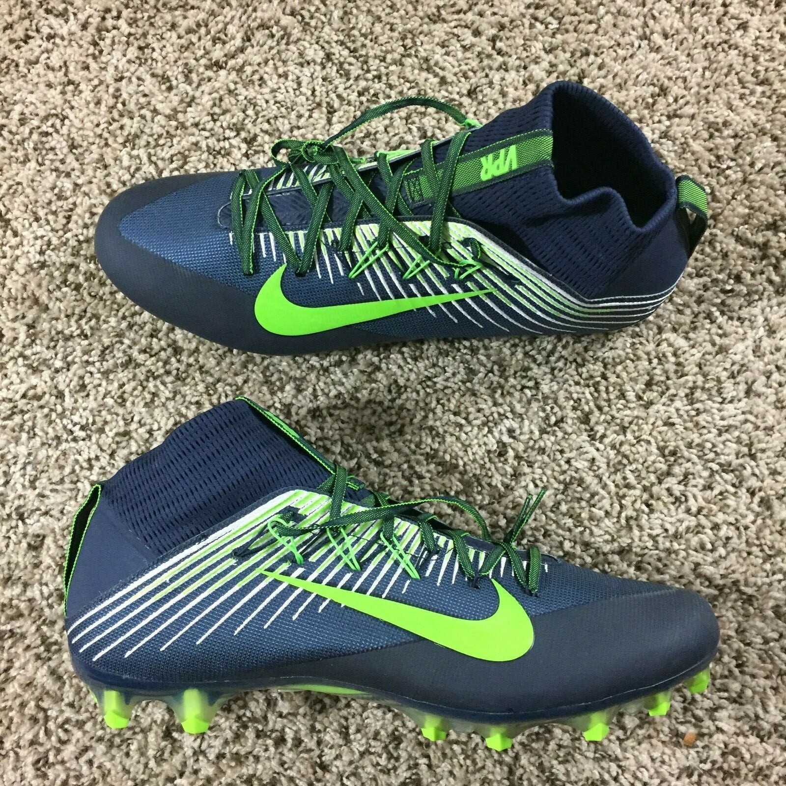 Nike Vapor Untouchable 2 Football Cleats Men Sz 16 Navy Blue