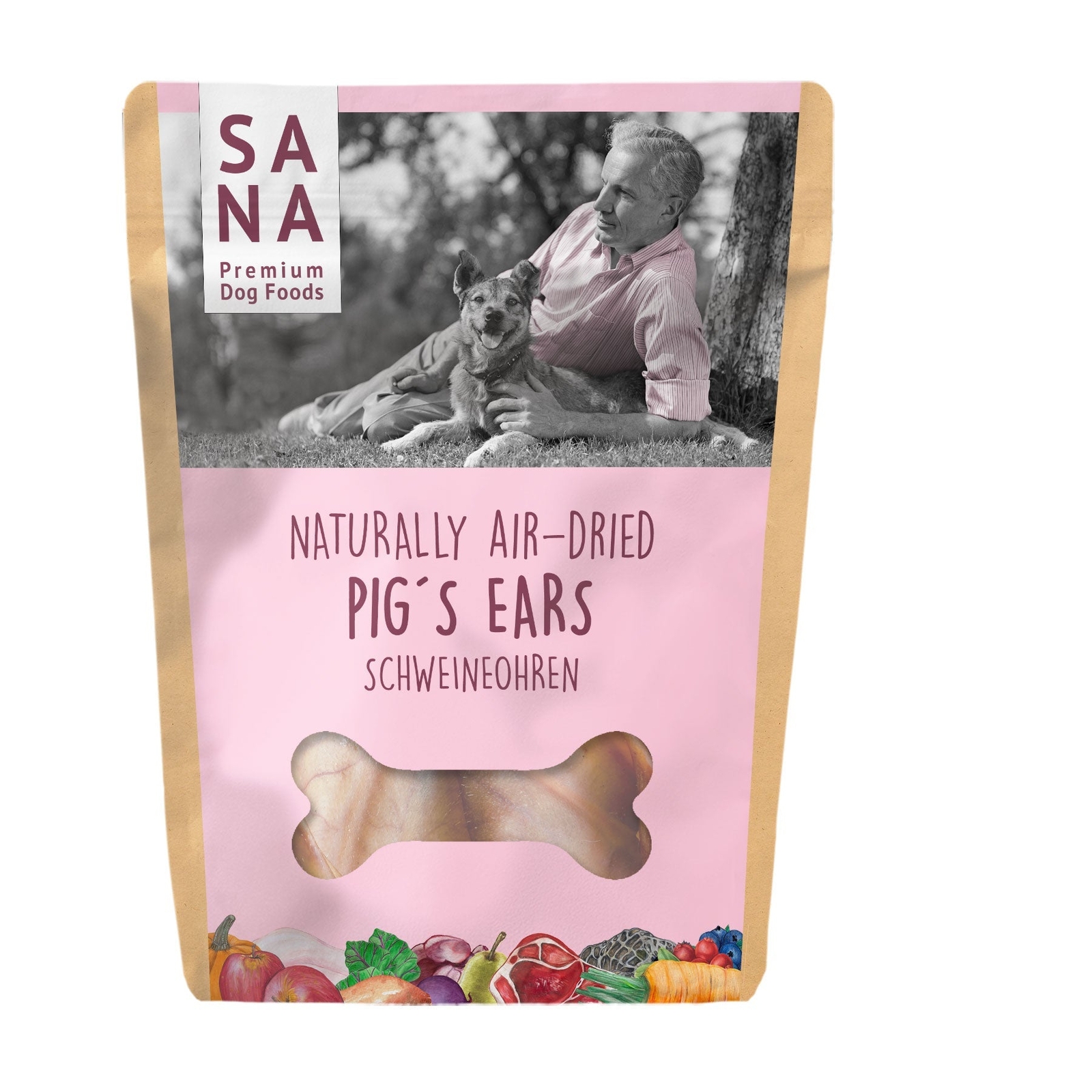 Schweineohren 20 Stück für Hunde BARF Snack getrocknet natürlich Leckerli Ohren