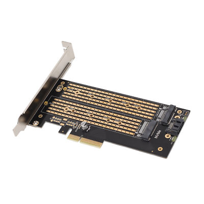 Dual M.2 NVMe SSD To PCIE 4X Adapter Hard Drive Reader Expansion Card For La BEA