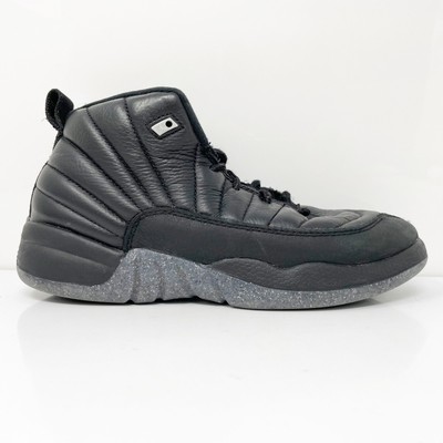 

Nike Boys Air Jordan 12 DM5205-006 Черные баскетбольные кроссовки Размер 3Y, Черный, Air Jordan 12