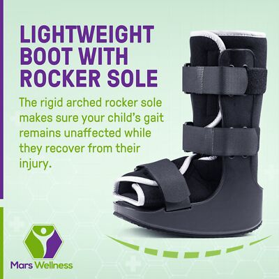 NEW Mars Wellness Premium Pediatric Cam Walker Fracture Ankle Boot