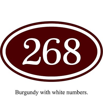 Personalized House Address Number Sign Aluminum Plaque 12" x 7" Custom Colors  