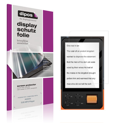 4x Screen Protector for AGXOV D28 MP3-Player Protection Crystal Clear dipos
