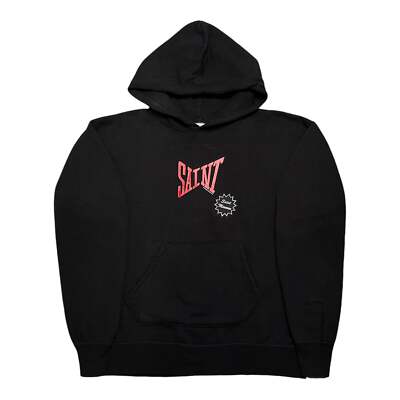 Pre-owned Saint Michael Saint Mx6 Hooded Sweatshirt Black