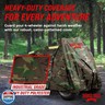Badass Moto ATV Covers - Waterproof Heavy Duty, 4 Wheeler Quad Cover - Rip-Resistant, Night-Reflective - Camo Large 95