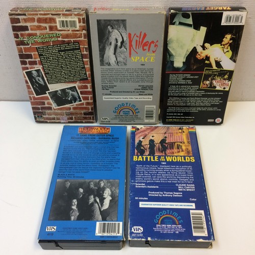 Lot of 5? Classic Sci-Fi VHS Battle of the Worlds It Conquered Came From Space