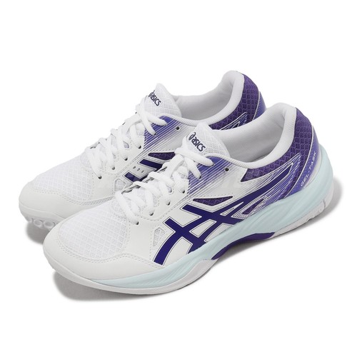 

Женские кроссовки для волейбола и бадминтона Asics GEL-Task 3 White Eggplant 1072A082-102, Белый, Gel-task 3