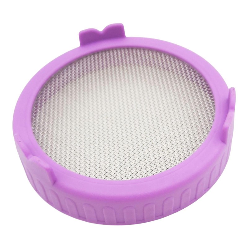 Sprouting Lid W/Stainless Steel Mesh Screen Filter Cap For Wide Mouth Mason Jar