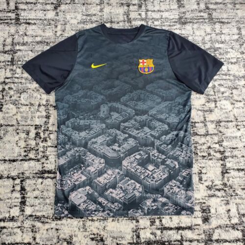 Nike FC Barcelona Training Jersey L 2013-14 Black Cityscape Nike FC Barcelona Training Jersey L 2013-14 Black Cityscape