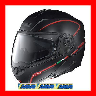 CASCO NOLAN N104 STORM N-COM  NERO FLAT  Taglia "XS" Colore 35