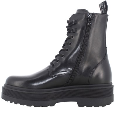Pre-owned Nerogiardini Nero Giardini A24us Women's Platform Ankle Boots I309190d/100 In Black