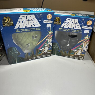 Ben Cooper Lucasfilm 50th Anniversary Star Wars Mask Yoda And Darth Vader Set Y2