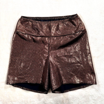 Kelle Womens Bronze Sparkle Adult Medium Dance Costume Shorts
