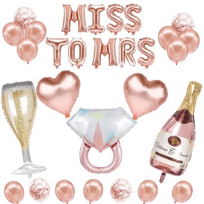 yivom MISS TO MRS - Decorazione per addio al celibato da donna decorazione pe