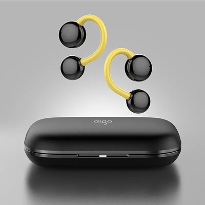 aigo Wireless BT 5.3 Headphone Bone Conduction Earphone Noise Reduce Ear Clip cG