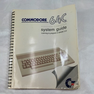 Commodore 64C System Guide  1986 CBM Commodore Business Machines Manual Book 64