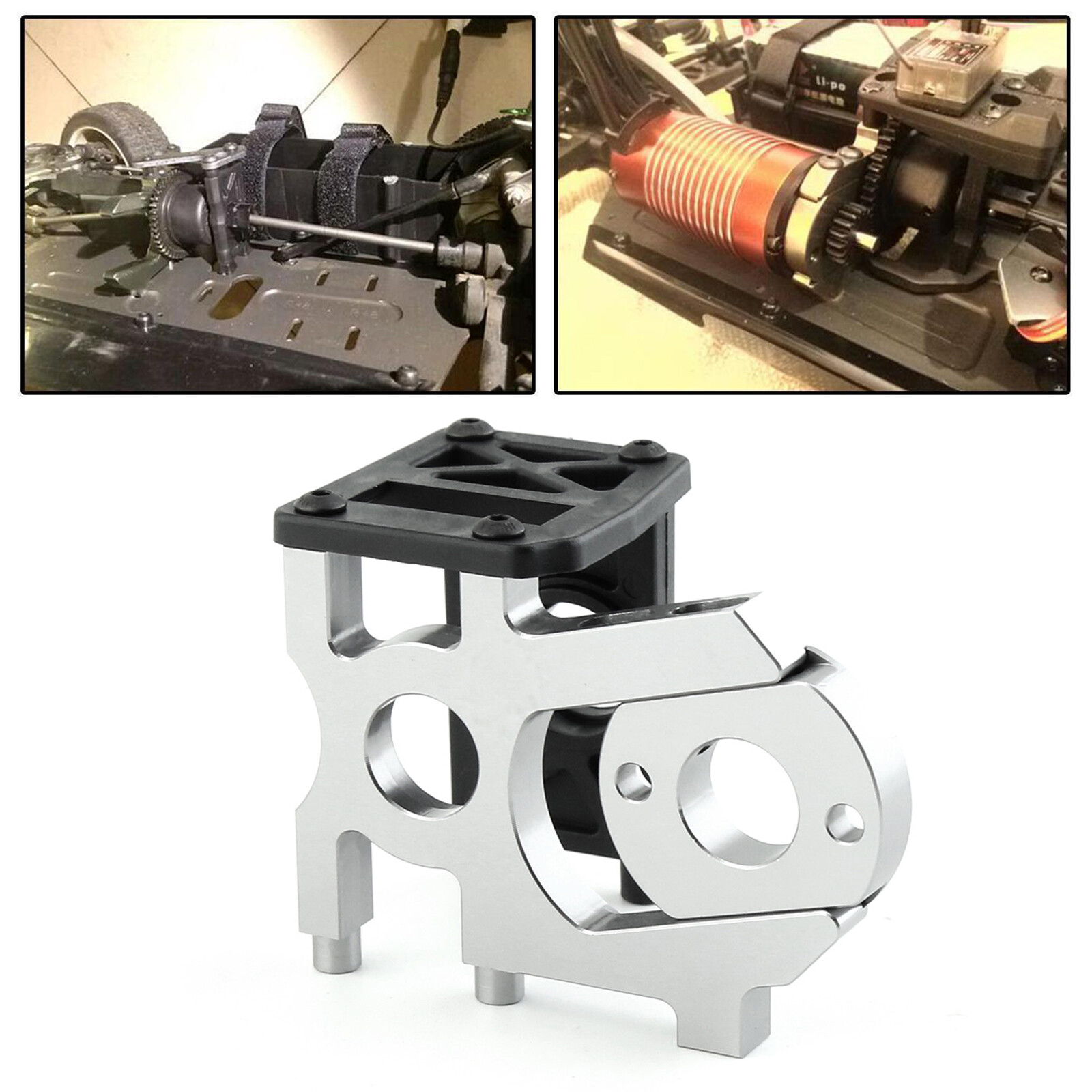 Electric Vehicle Brushless Motor Mounting Holder w/ Fixed Mount for 1/8 RC Car