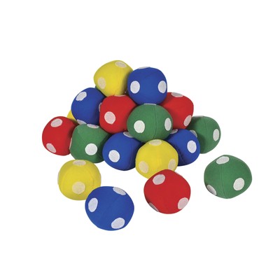 Sportime Hook-N-Loop Target Balls, 2-1/2 Inches, Blue/Red/Yellow/Green, Set of 2