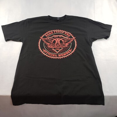 Aerosmith T Shirt Aero Force One Official Member 2018 Tour T Shirt Men L