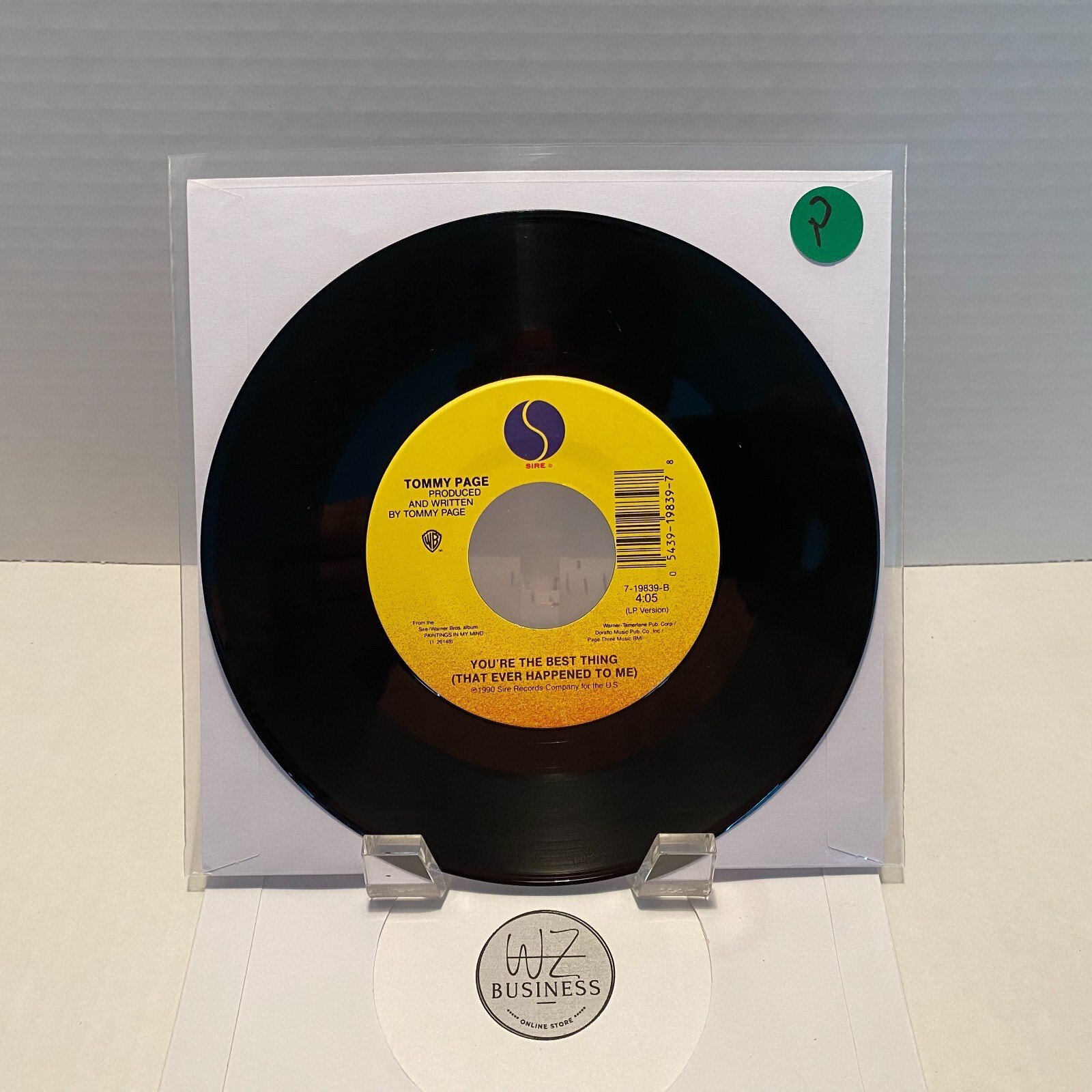 トミーページ Tommy Page – When I Dream Of You/You're The Best Thing Sire