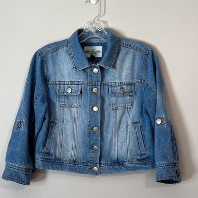 Ashley Vintage Charm Size S Blue Denim Jean Jacket NWOT