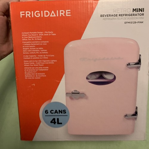 Frigidaire EFMIS129-PINK Retro Mini Pink Beverage Refrigerator