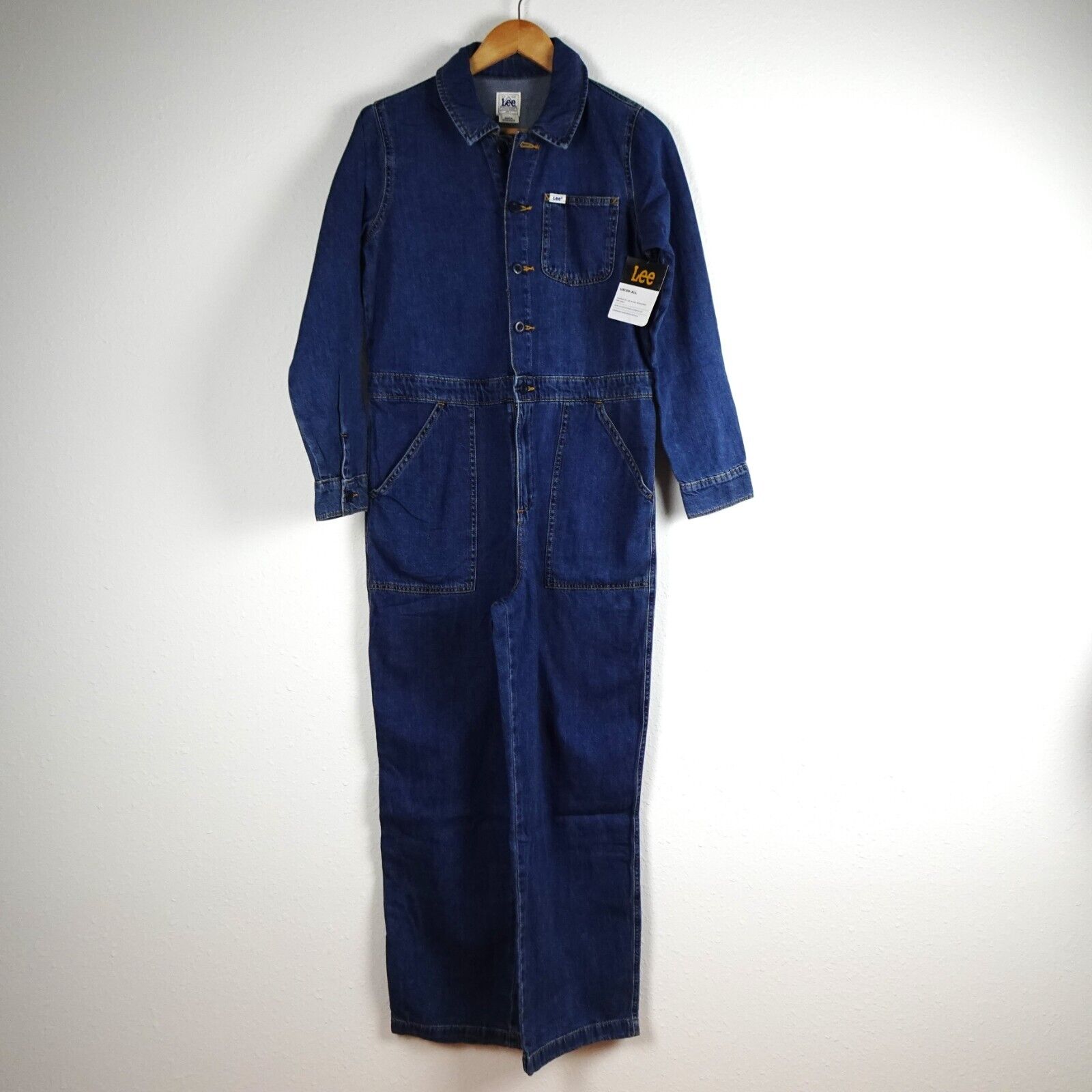Lee Workwear Union Alls连身裤女式S码工作服蓝色牛仔连体裤 Lee Workwear Union Alls连身裤女式S码工作服蓝色牛仔连体裤