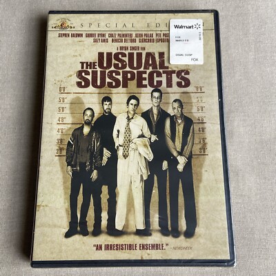 The Usual Suspects (DVD NEW 1995) Crime Mystery Byrne Pollak Palminteri Baldwin