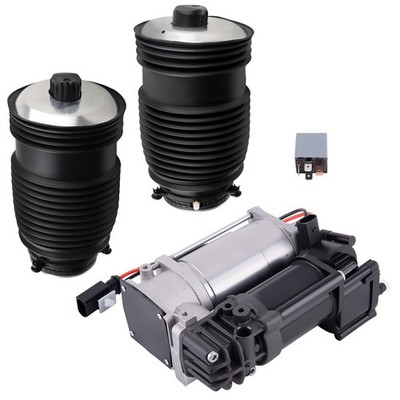 2X Luftfeder Hinten + Kompressor For Mercedes C-Klasse W205 S205 C205 A205