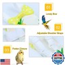 QBLEEV Bird Diaper Cockatiel Clothes Flight Suite, Reusable Parrot Nappy with Waterproof Inner Layer, Cute Pigeon Pants Urine Wet Suit Costume for Conure Macaw African Budgies Sun Parakeet