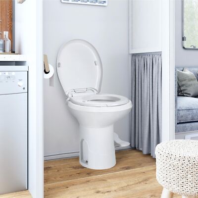 Portable Toilet Pedal Gravity Flush Travel Camping Outdoor Indoor Commode Potty