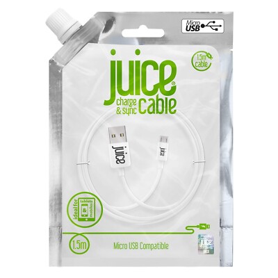 Juice Micro USB Cable Lead Fast Charge Android Samsung Smart Phone Tablet OTG