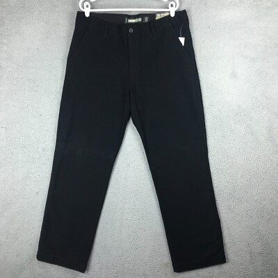 Old Navy Mens Mid Rise Straight Khaki Black Pants Size 36x32 NWT
