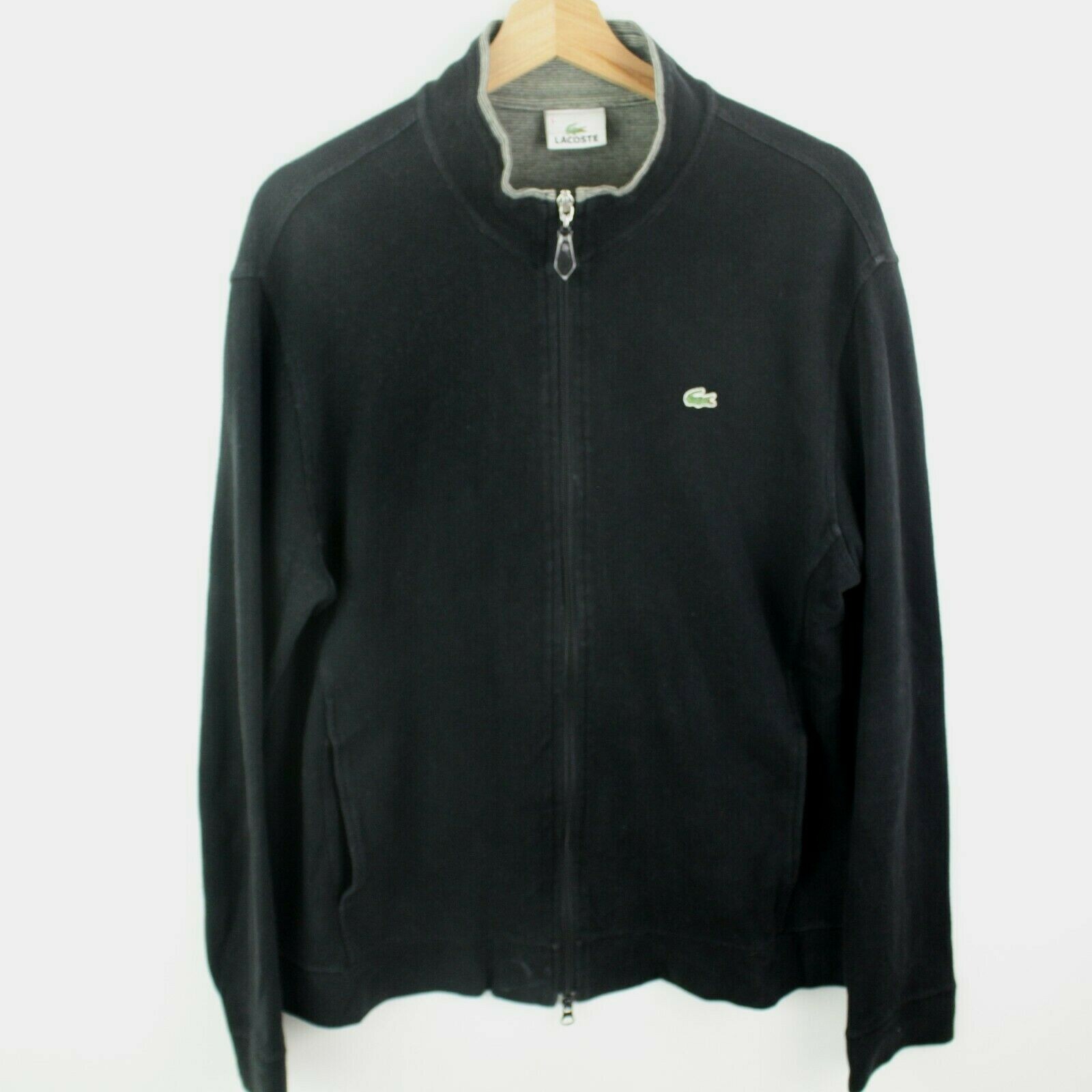 LACOSTE 幾何学模様 ジップアップジャケット ネイビー Lacoste ネイビー ジップアップジャケット - メルカリ