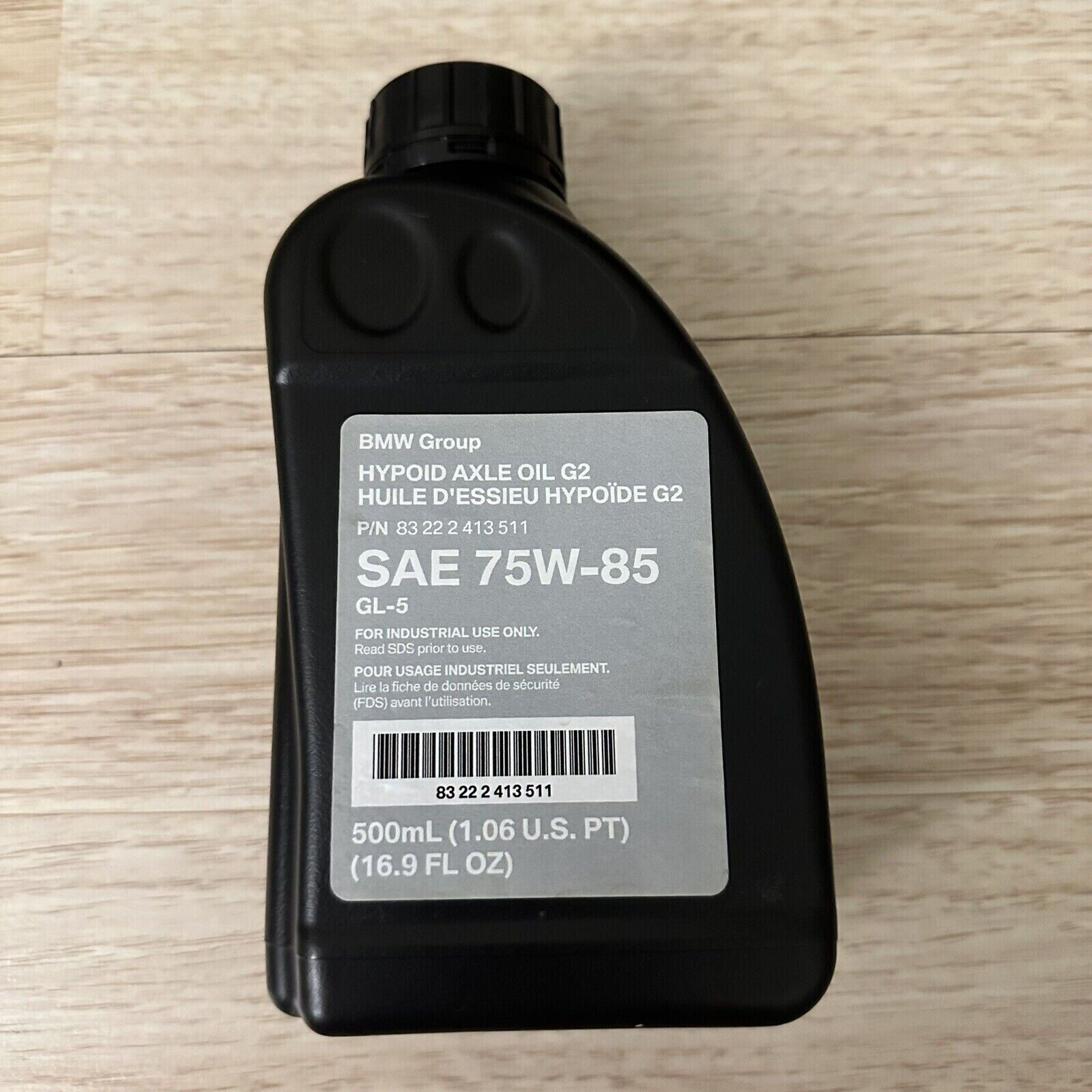 Genuine BMW Hypoid Axle Oil G2 SAE 75W-85 GL-5 Sealed 500ML Genuine BMW Hypoid Axle Oil G2 SAE 75W-85 GL-5 Sealed 500ML