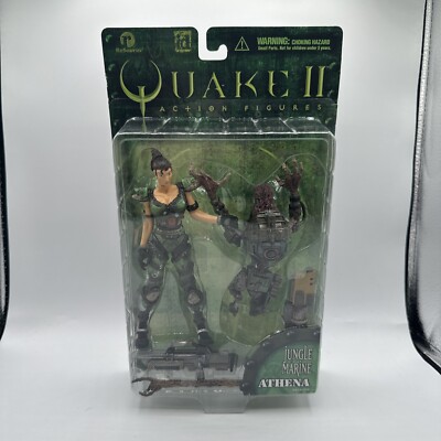 Vintage 1998 ReSaurus Quake II Jungle Marine Athena Figure  Sealed New MOC