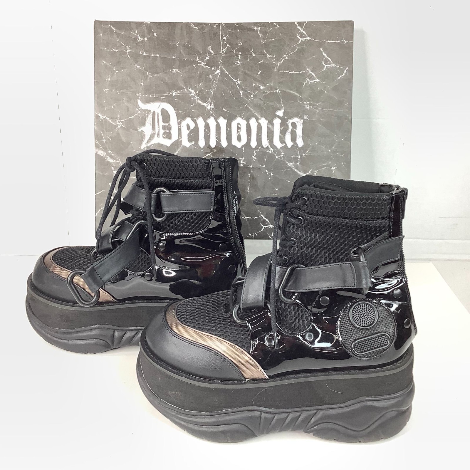 DEMONIA 厚底ブーツ　NEPTUNE-126 Demonia Neptune 126 Women's Size 10 Cyber Boots | eBay