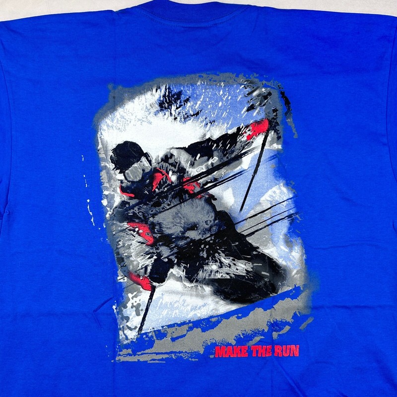 NOS vintage 90s MARLBORO SKI POCKET T-Shirt XL single stitch