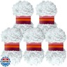 5 Rolls Loop Yarn 100 g White Puffy Soft Chunky Finger Loop Yarn for DIY Hand Woven Knitting Crafts Supplies
