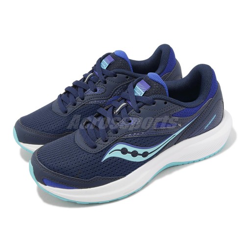 

Saucony Cohesion 16 Night Aqua Темно-синие женские шоссейные беговые спортивные S1078113, Серый, Cohesion 16