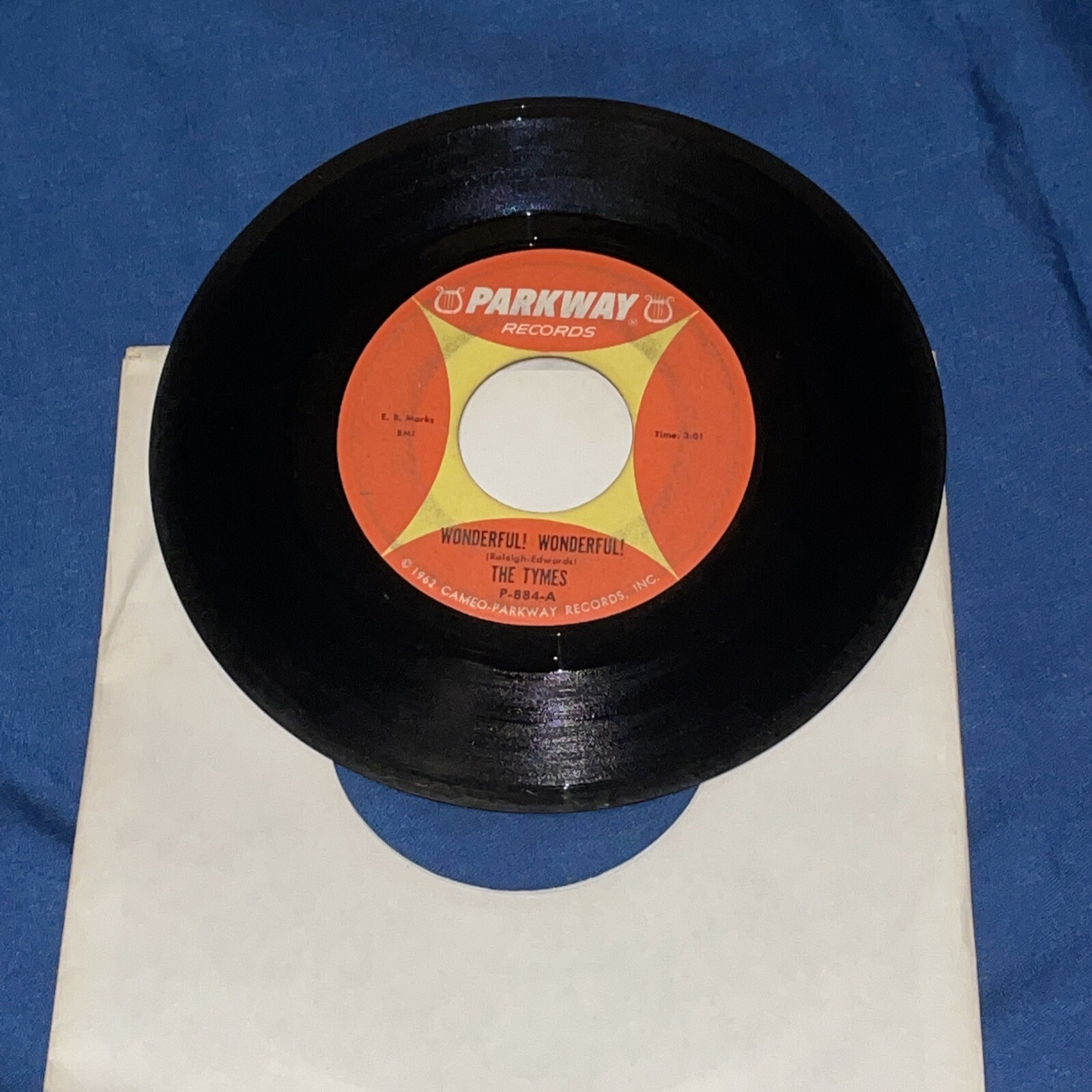 THE TYMES - Wonderful! Wonderful! / Come With Me To The Sea 1963 SOUL Parkway 7"